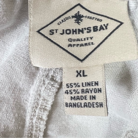 St. John's Bay Cream Joggers with Relaxed Fit - Picture 8 of 11